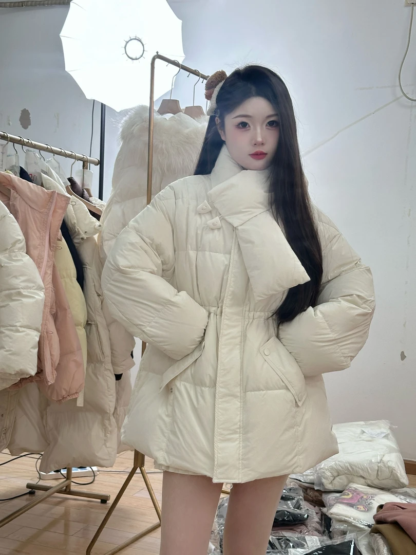 W2024短款时尚休闲百搭宽松保暖秋冬冬季韩版羽绒服Qys-9929
