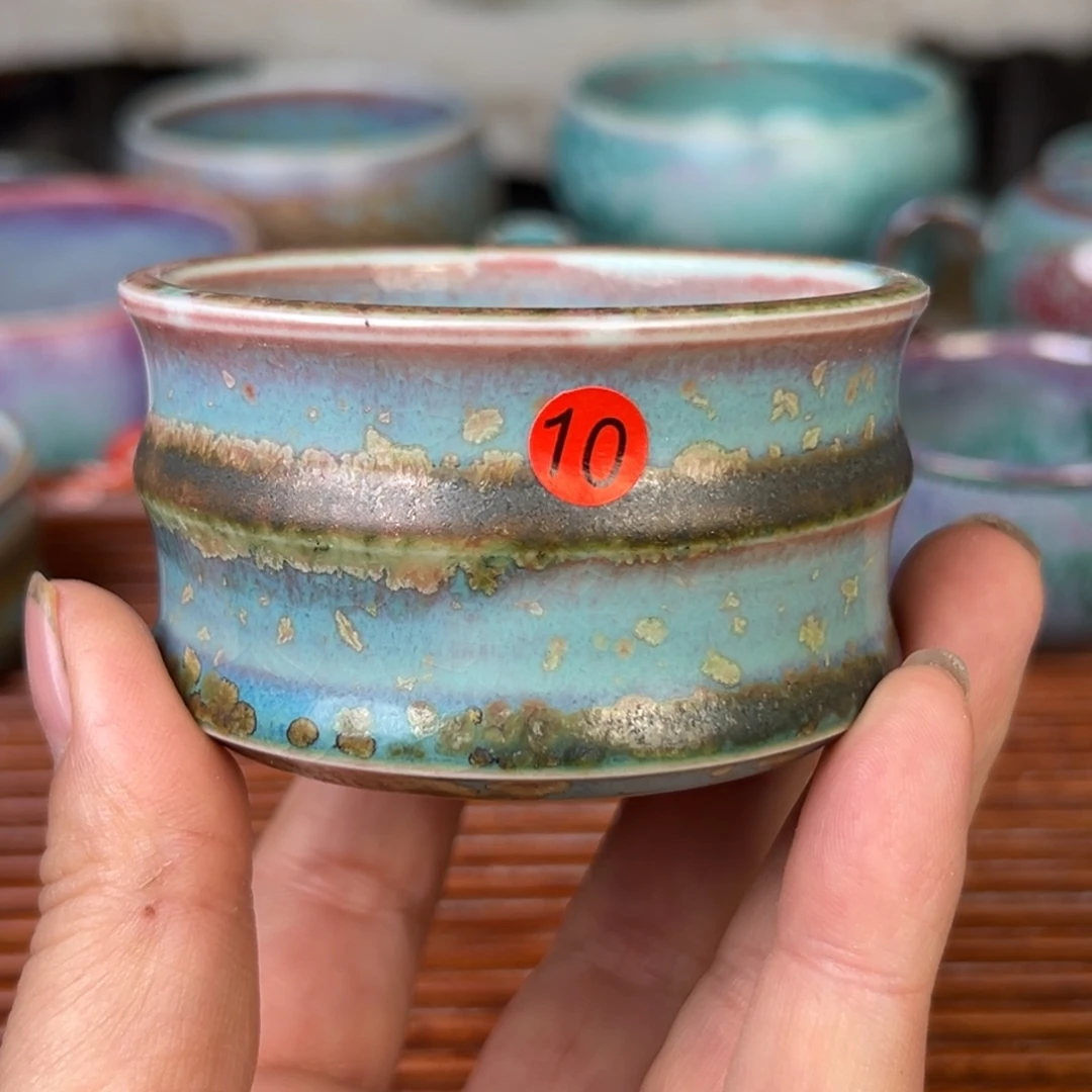 手工制作钧窑茶器