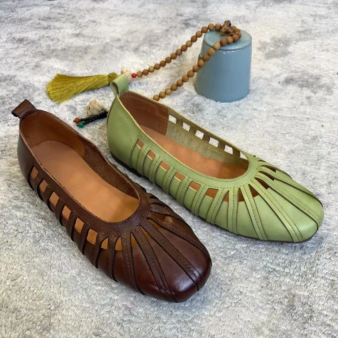 知羽.香云 春夏新款镂空圆头时尚百搭凉鞋ZY210631