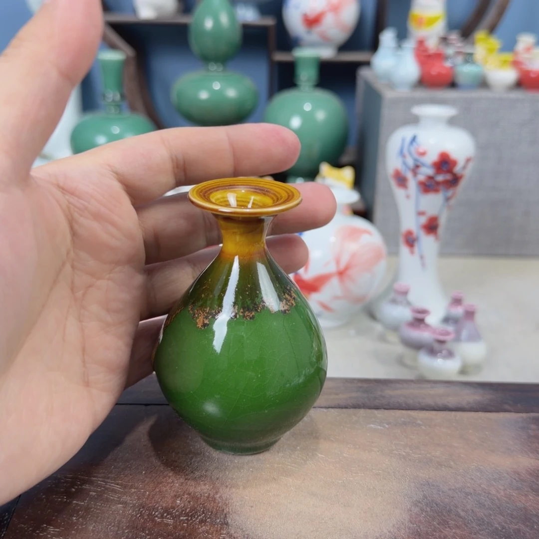 陶瓷手工小花器摆件