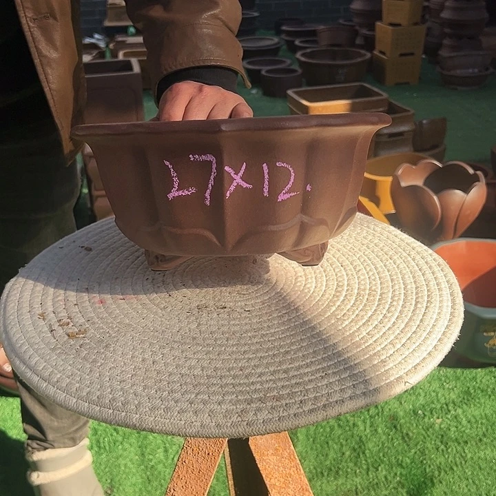 紫砂紫砂花盆呵呵