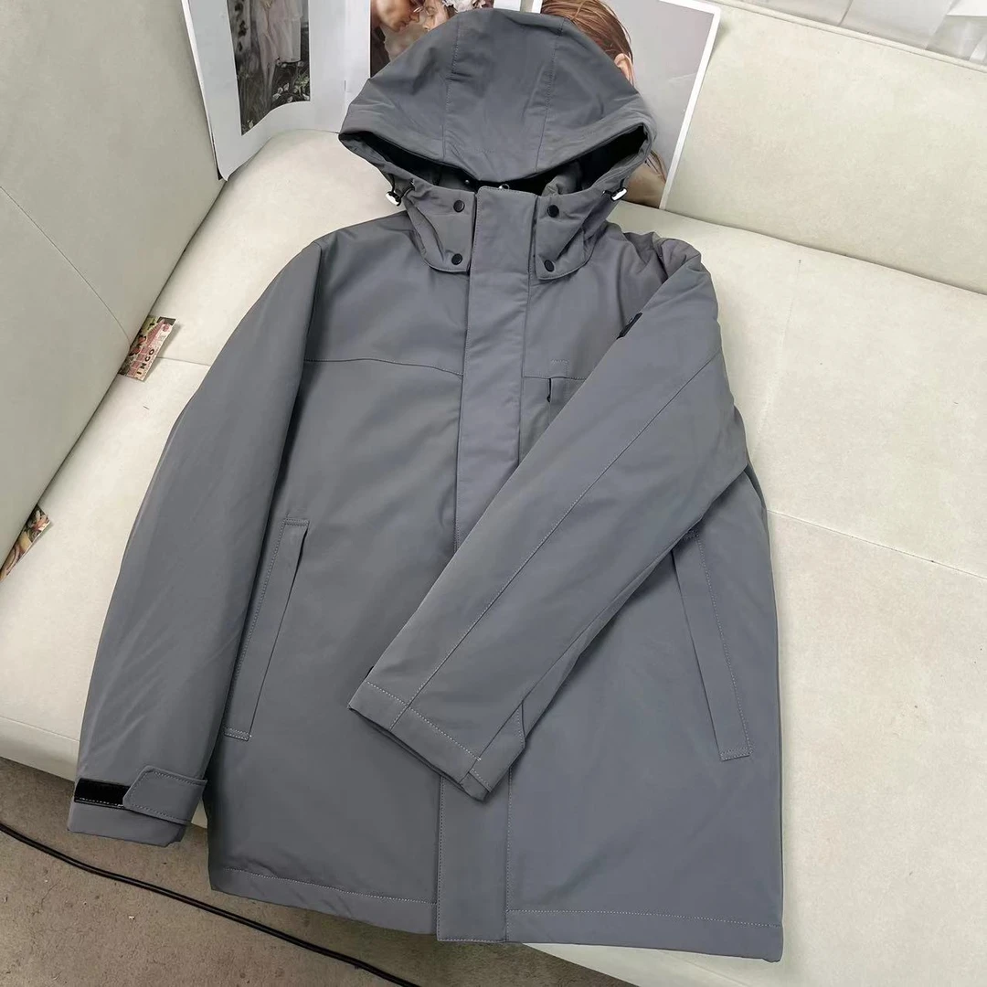 男士冬季新款连帽保暖高级感羽绒服 H1279