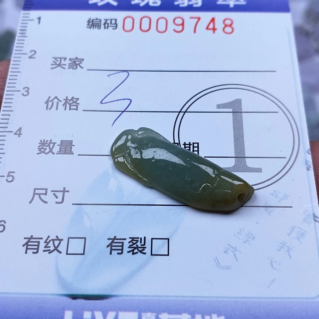 翡翠未镶嵌吊坠(不含链)