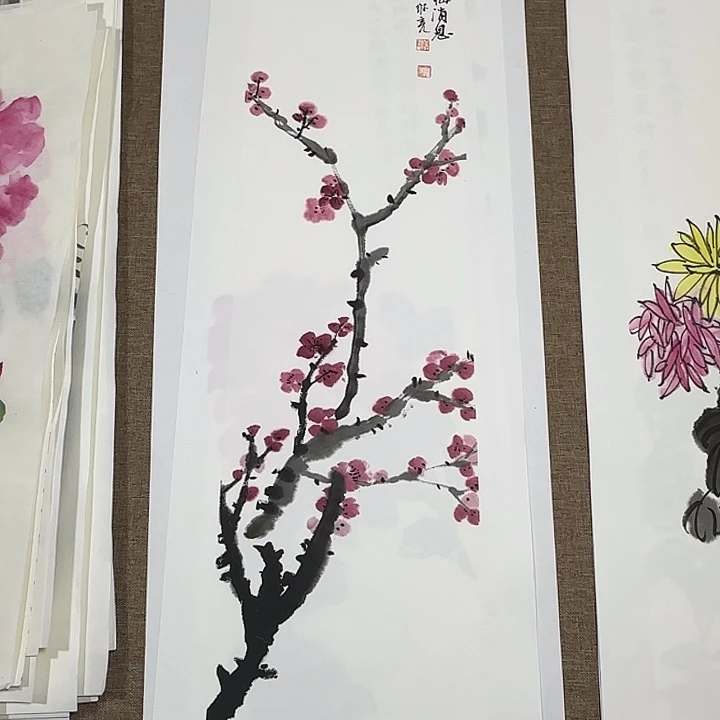 国画静逸草堂书画墨迹