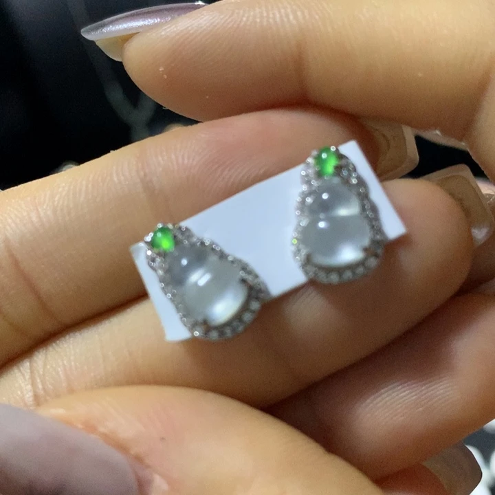 翡翠银S925镶嵌戒指