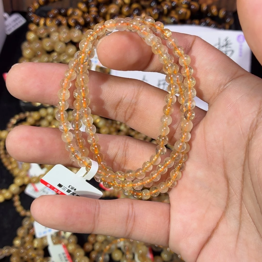 发晶未镶嵌手链卡4.7