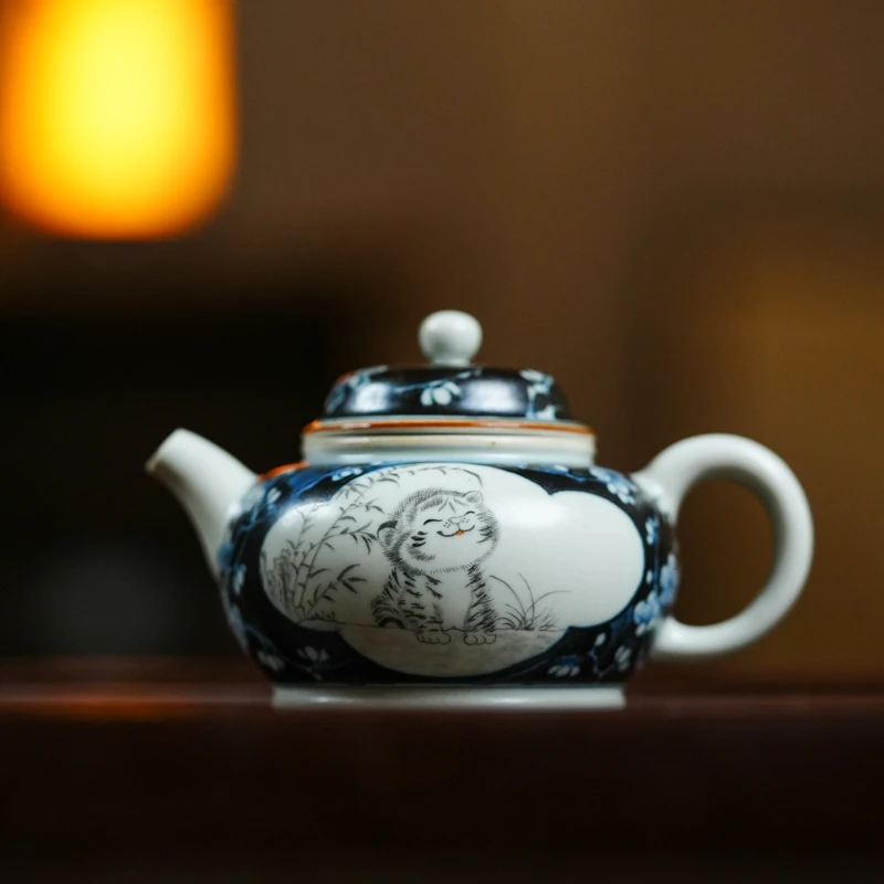 斋居 小老虎-霖溪山房-茶壶（霖溪0176）