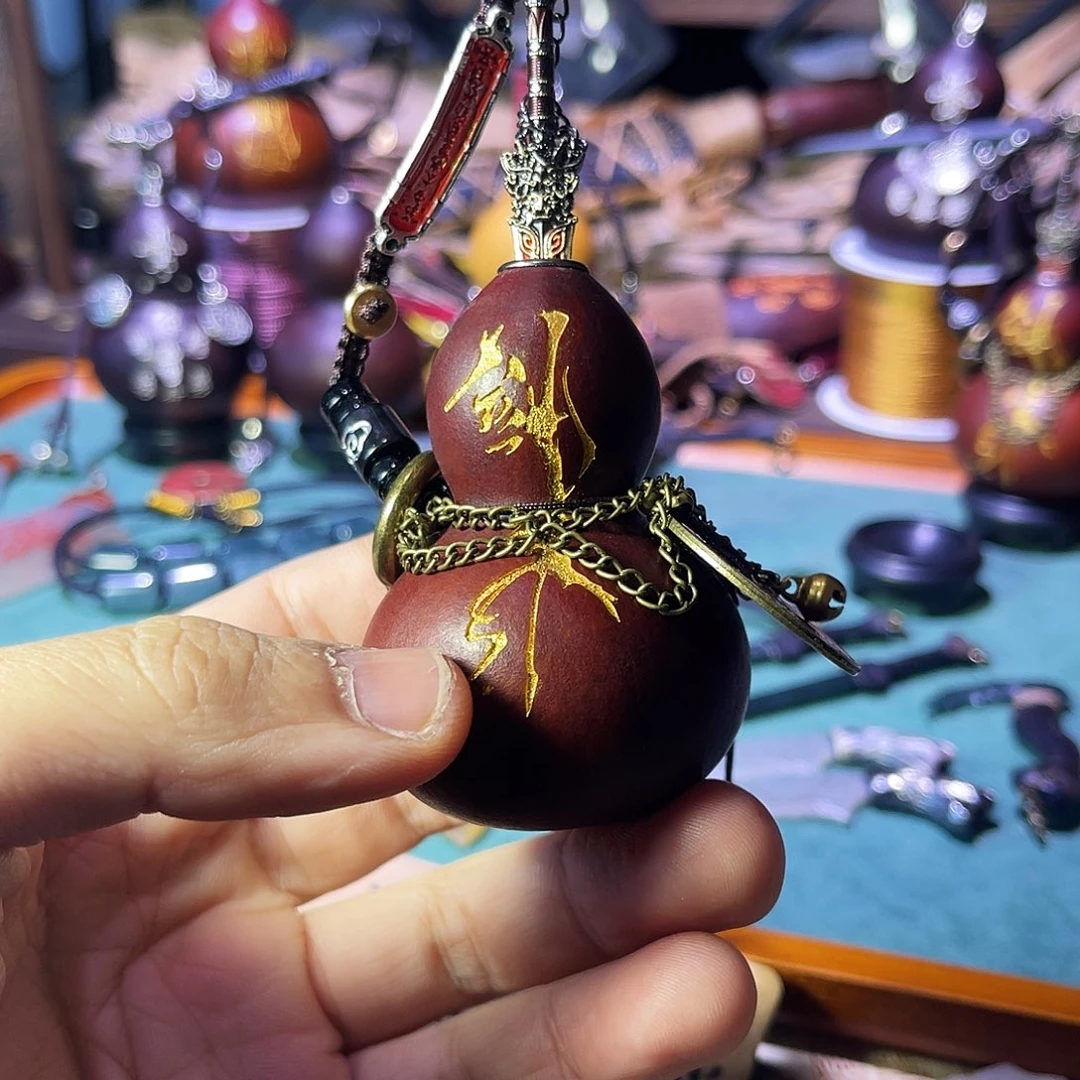 静态石头手工制作葫芦