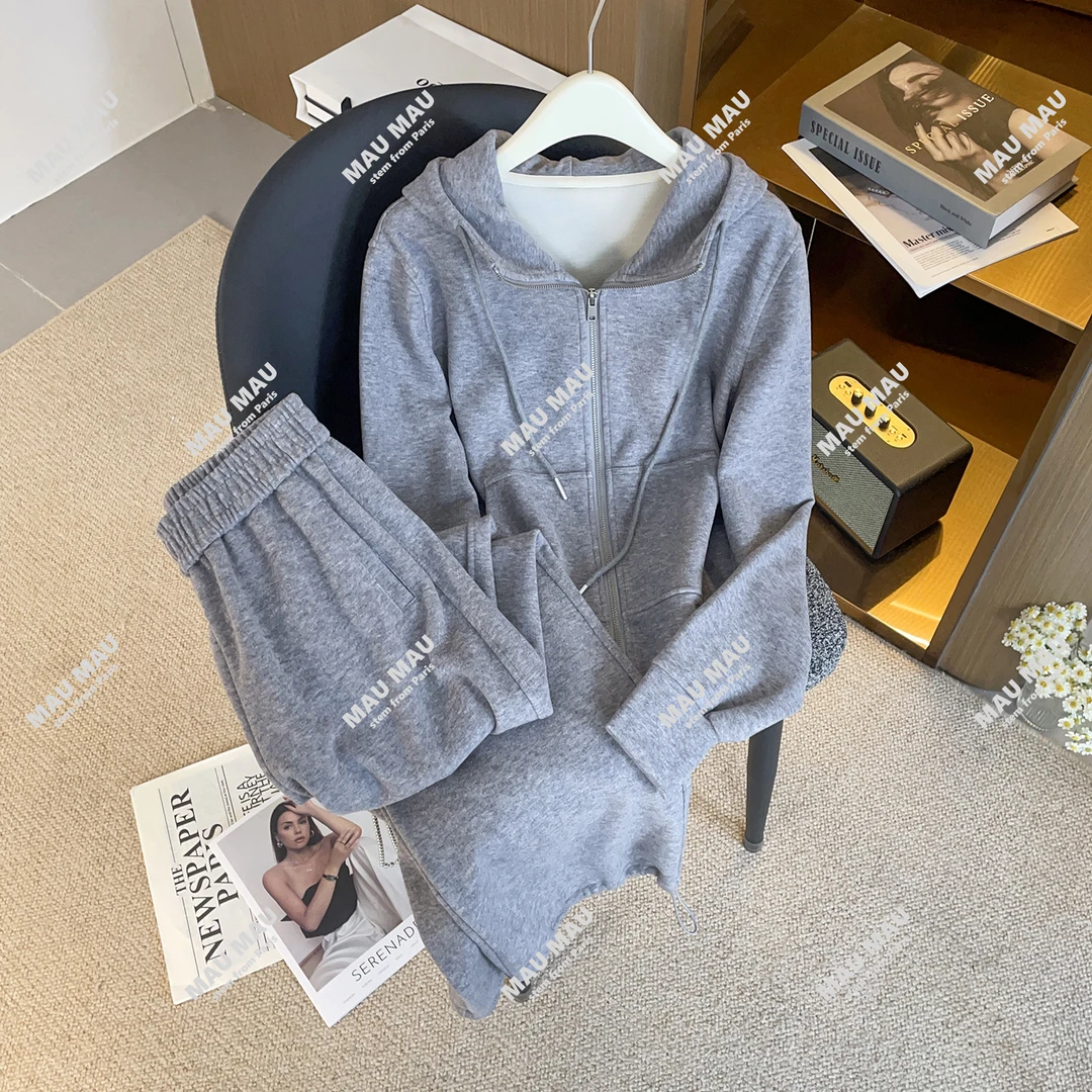 轻奢高端女装秋季新款休闲宽松时尚显瘦上衣+阔腿裤两件套DY9114