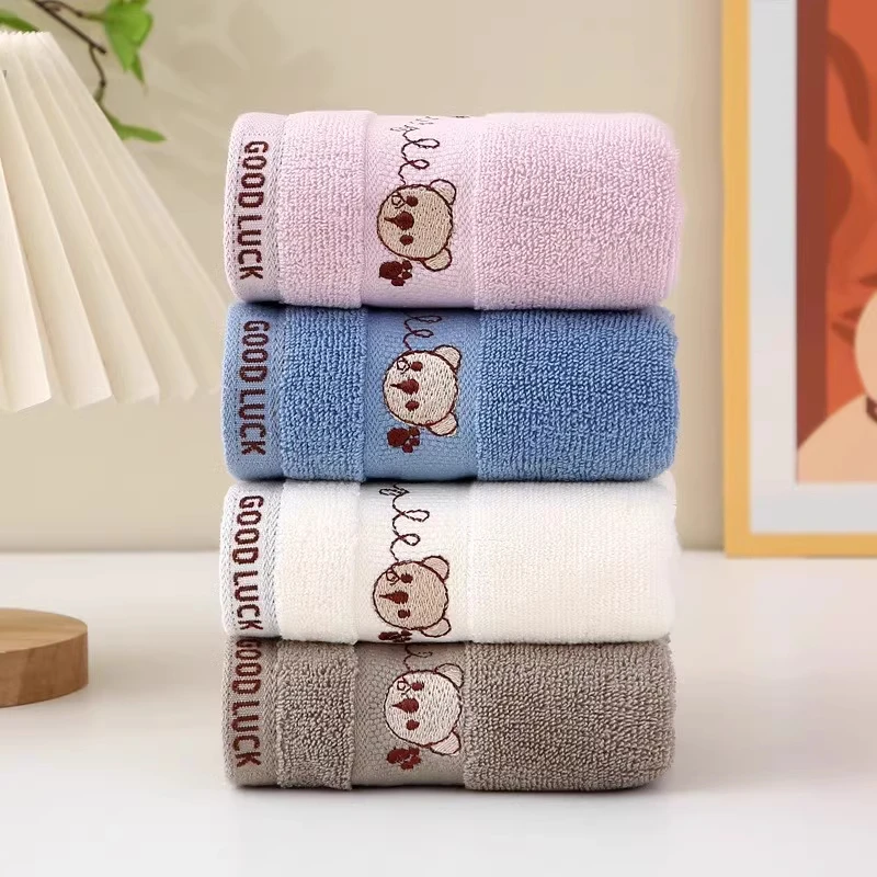 洗脸巾纯棉家用儿童柔软不掉毛100%纯棉可爱女学生情侣吸水好面巾