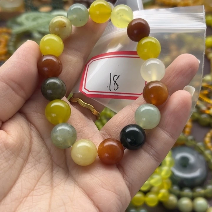 蛇纹石玉未镶嵌手链