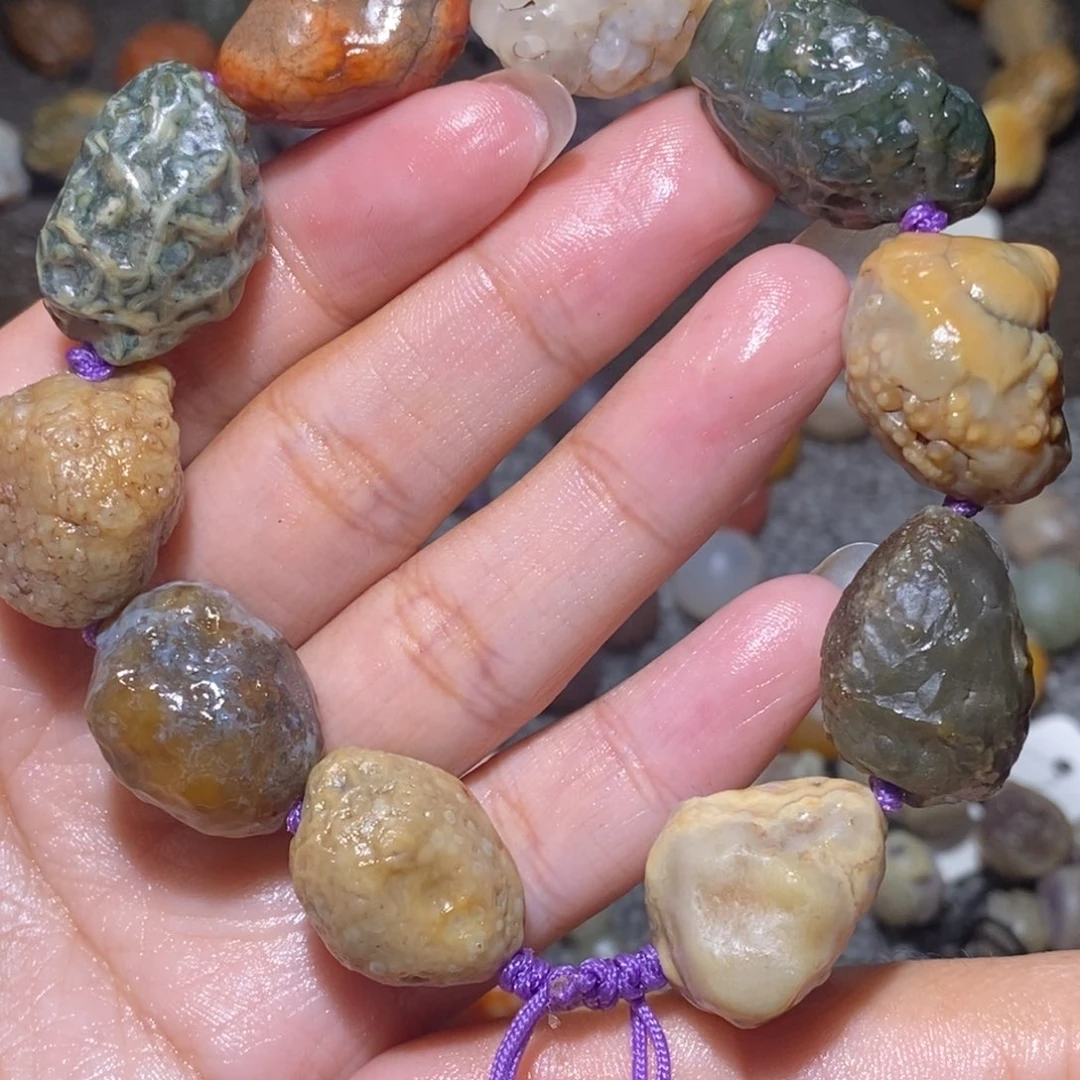 未镶嵌玛瑙/玉髓珠宝半成品