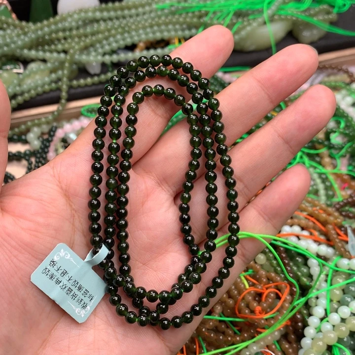 和田玉未镶嵌手链14