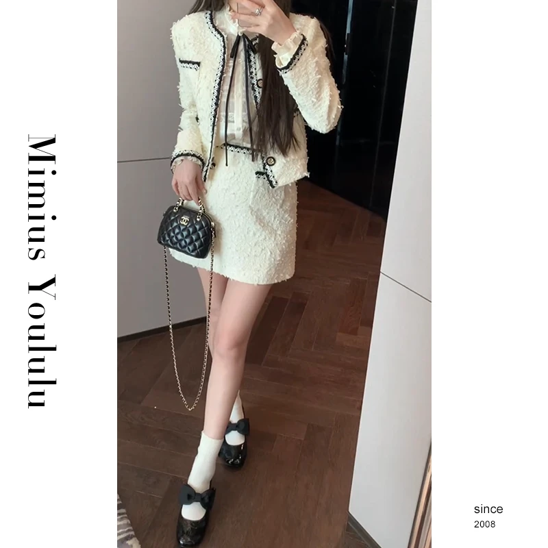 【mimius】&喵喵 25春夏重工小香外套+裙裤汉服() F12193