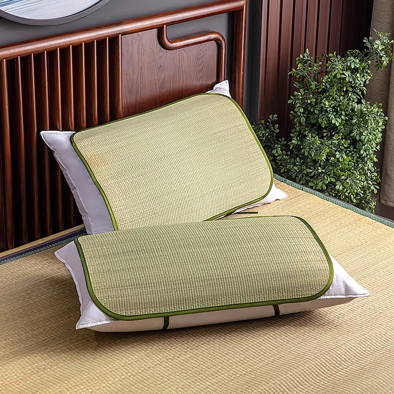 夏天一片枕片枕套枕席单人枕头套夏季枕头成人藤席儿童冰丝凉席