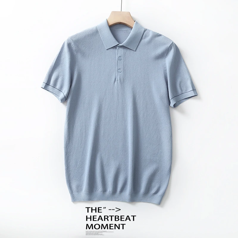 【高品含桑蚕丝】男士polo翻领春夏 T恤 透气短袖男装舒适BX209