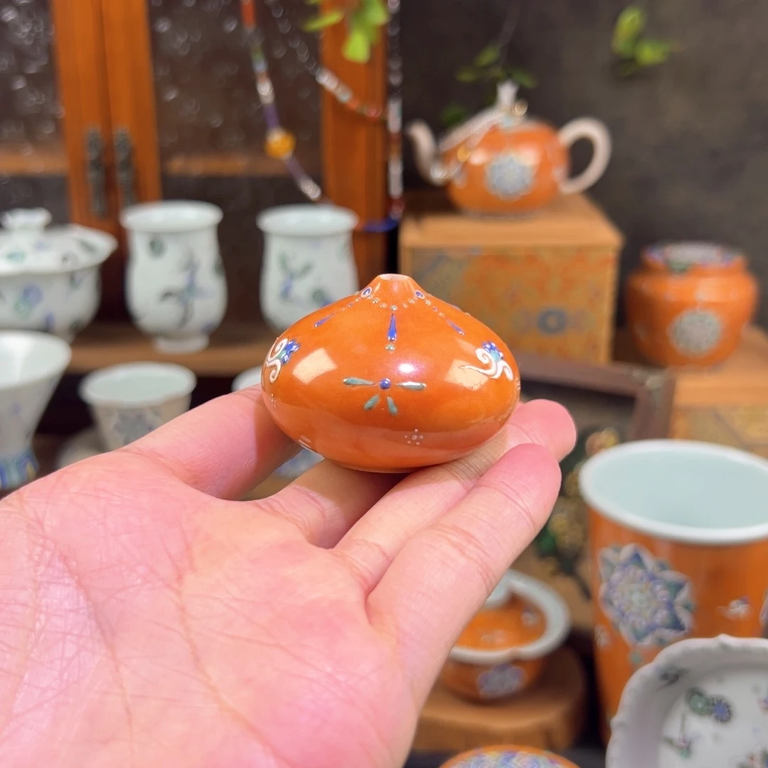 琉璃手工艺品珐琅小香插