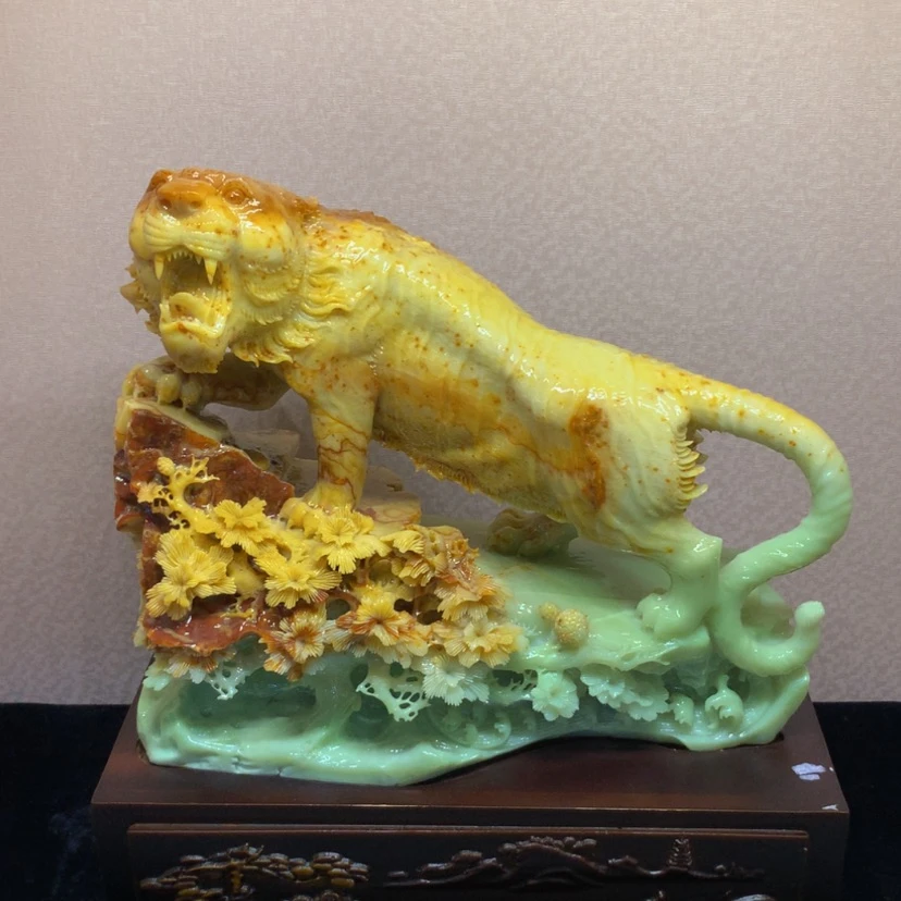 【闪购商品】未镶嵌蛇纹石玉摆件覆膜