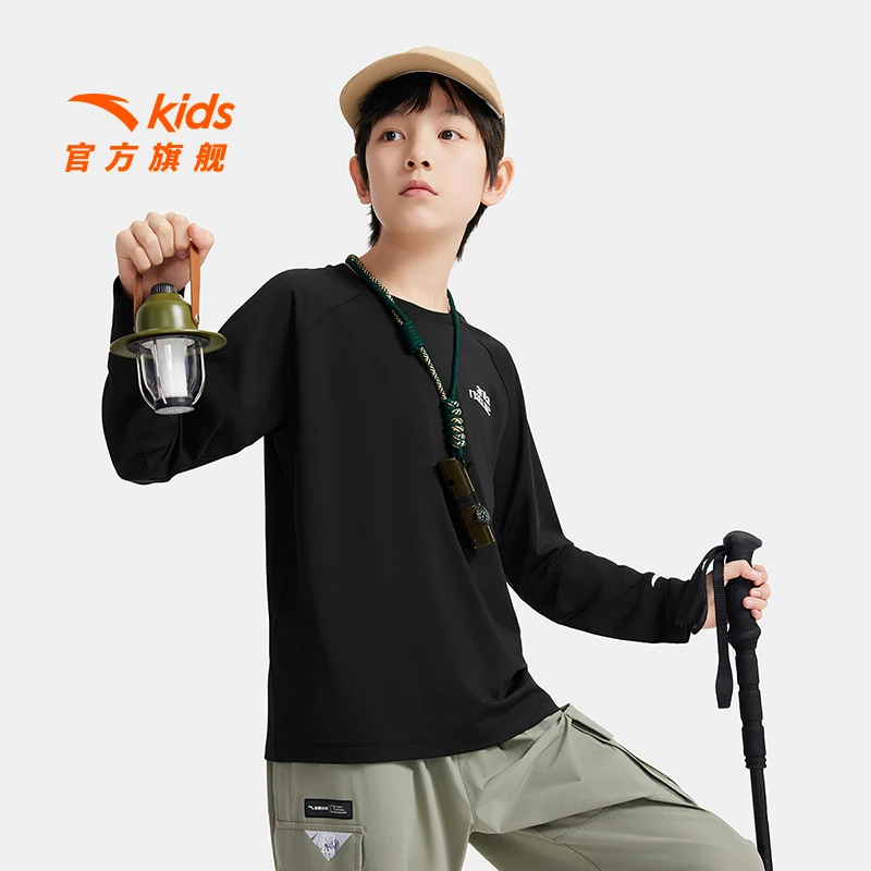 【安踏儿童】安踏儿童 打底衫舒适百搭速干户外休闲长TA72536403