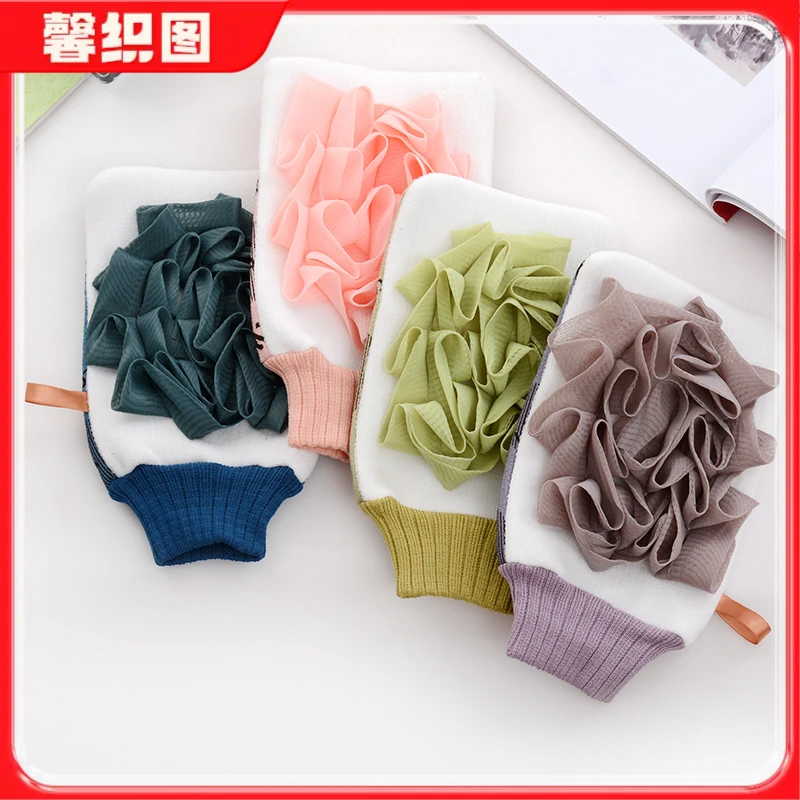 馨织图-家用搓澡巾浴花二合一强力搓泥搓背神器省力双面双用-AR