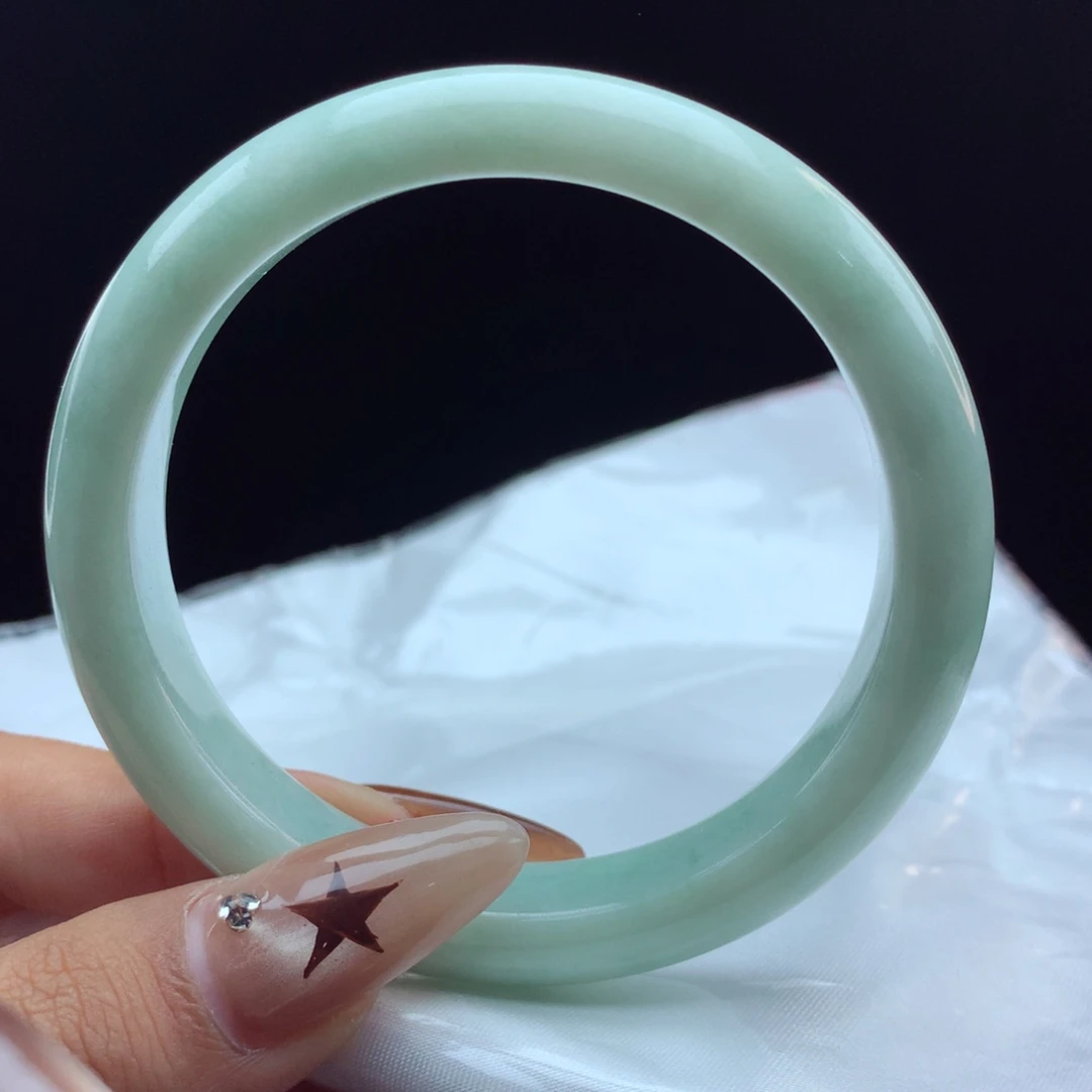 未镶嵌手镯翡翠葡萄肉正圈12023