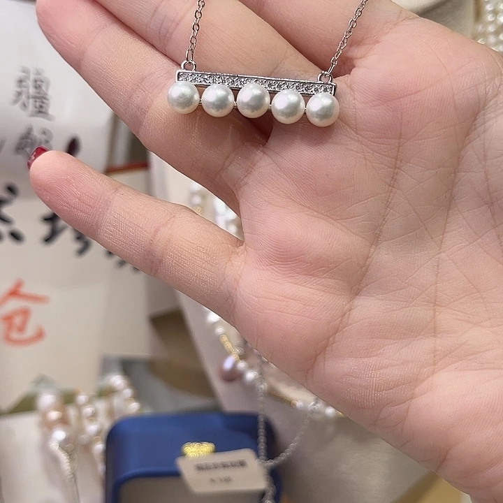 合金淡水珍珠颈饰