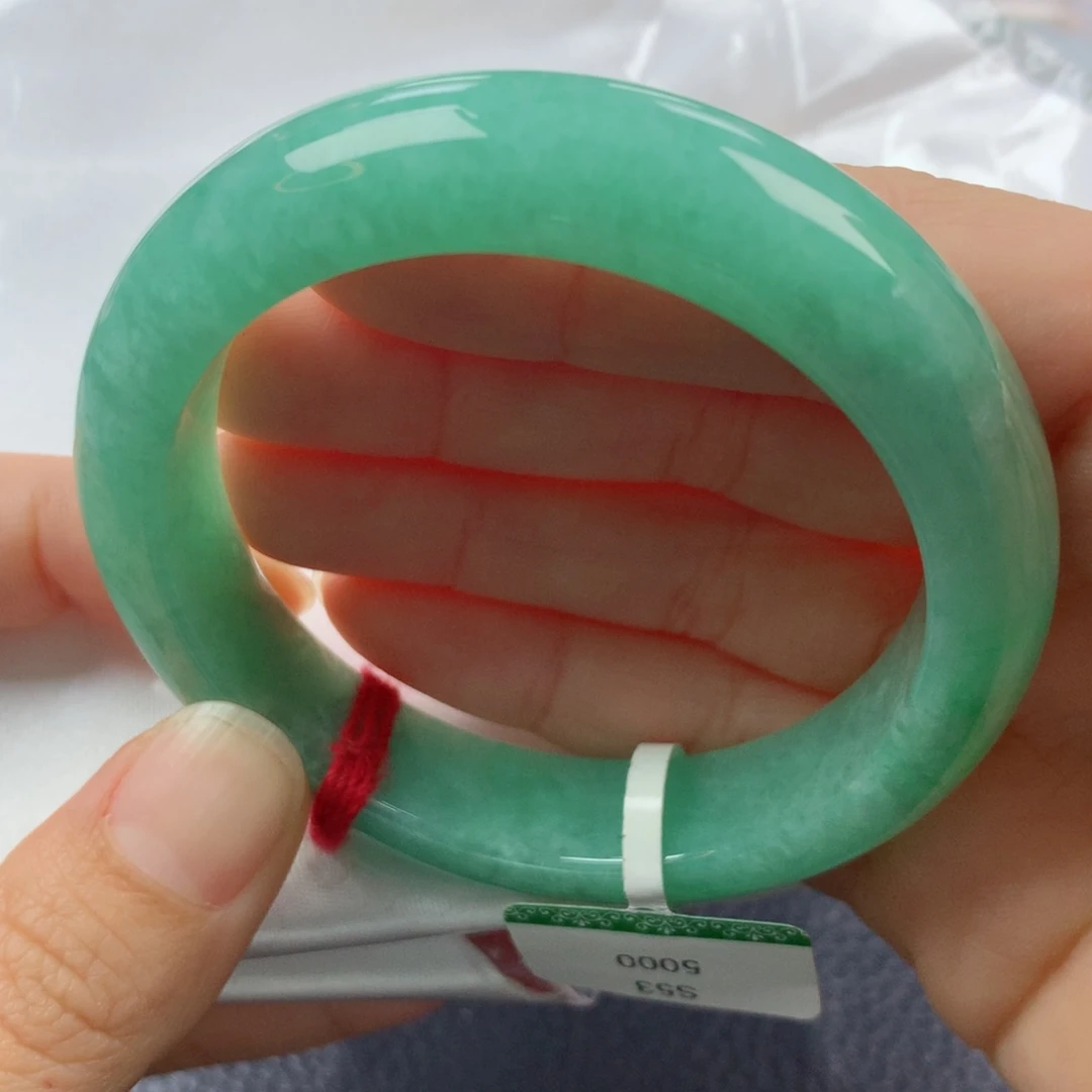 未镶嵌手镯翡翠缅甸天然翡翠A货53.3正