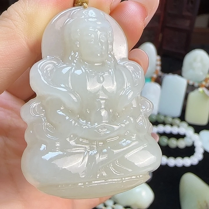 颈饰未镶嵌和田玉定制发货