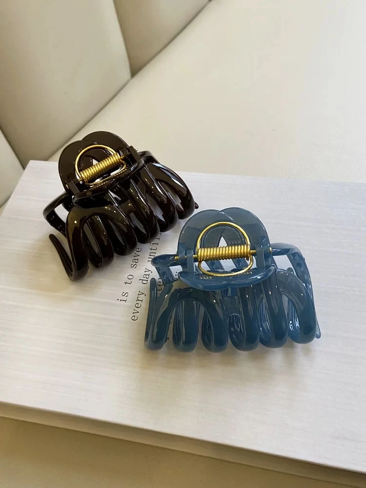 发量很多必入优雅精致南瓜夹（约9厘米）加宽新娘抓夹213