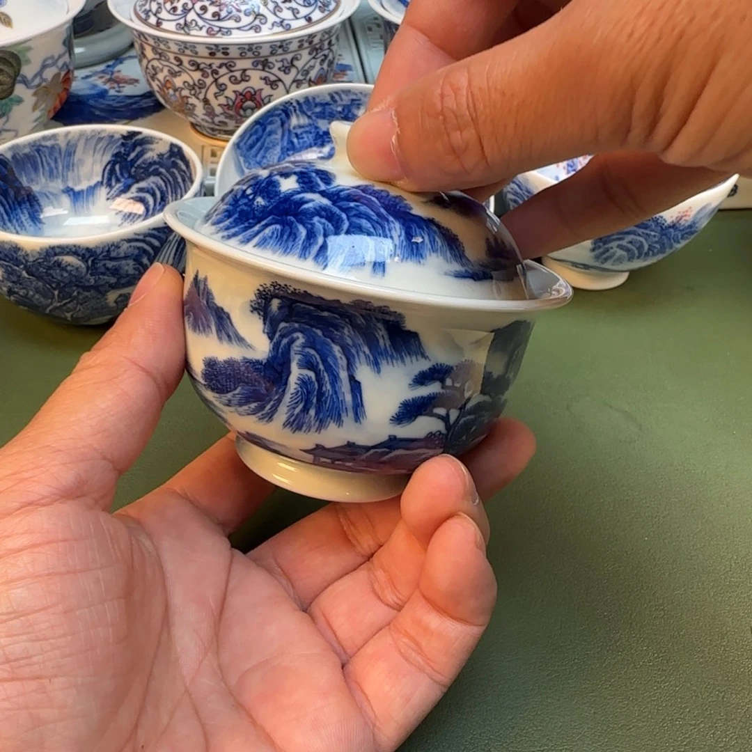 纯手工纯手绘茶具石头31