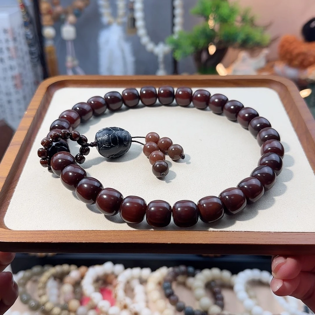 菩提根/象牙果吊坠冻梨定制双圈