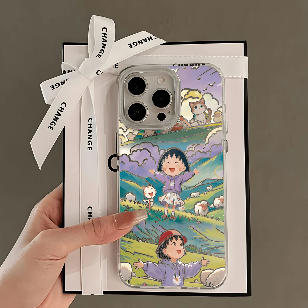 春日小丸子适用于苹果华为oppo小米15至尊vivo一加荣耀手机防摔壳