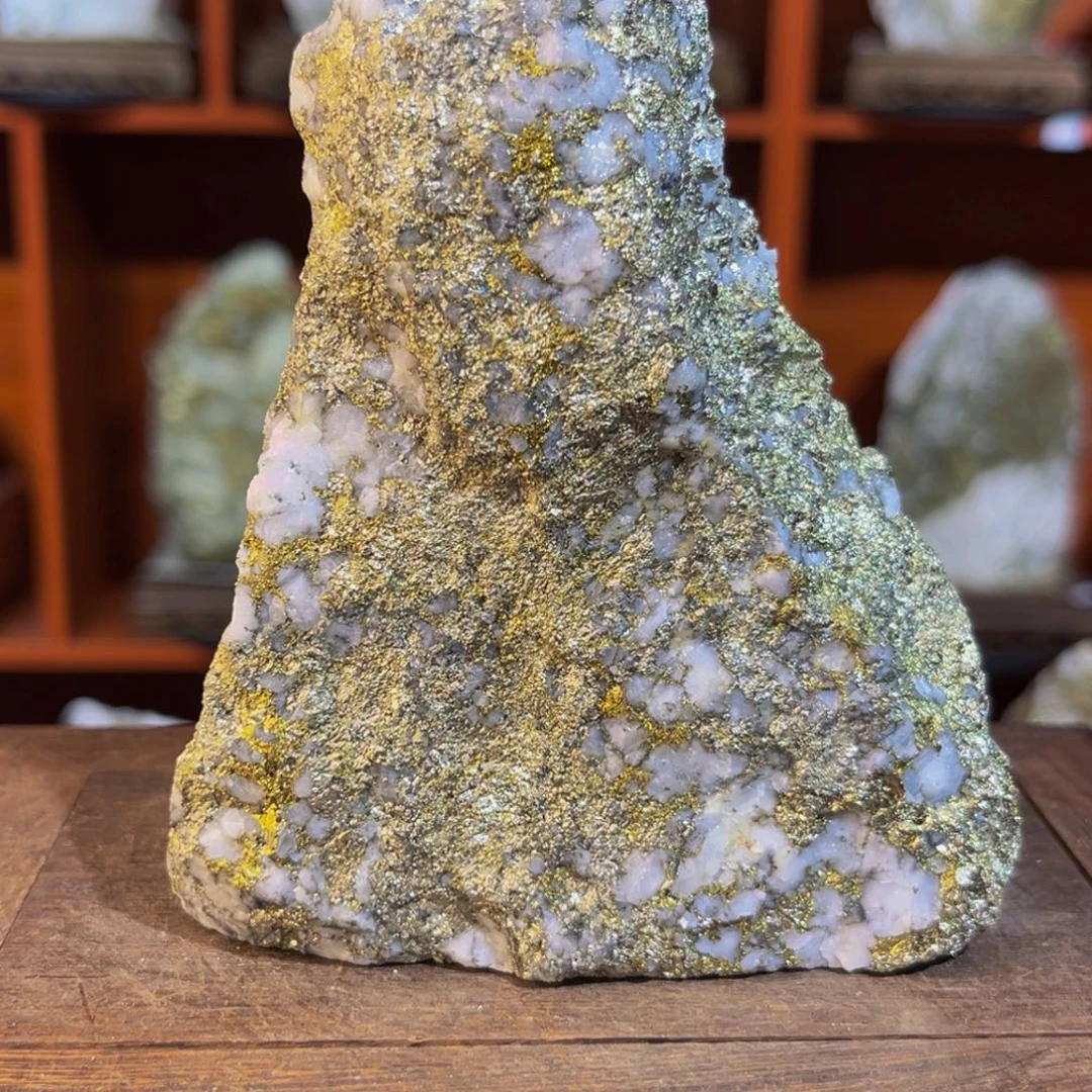 金属石英脉型金石摆件