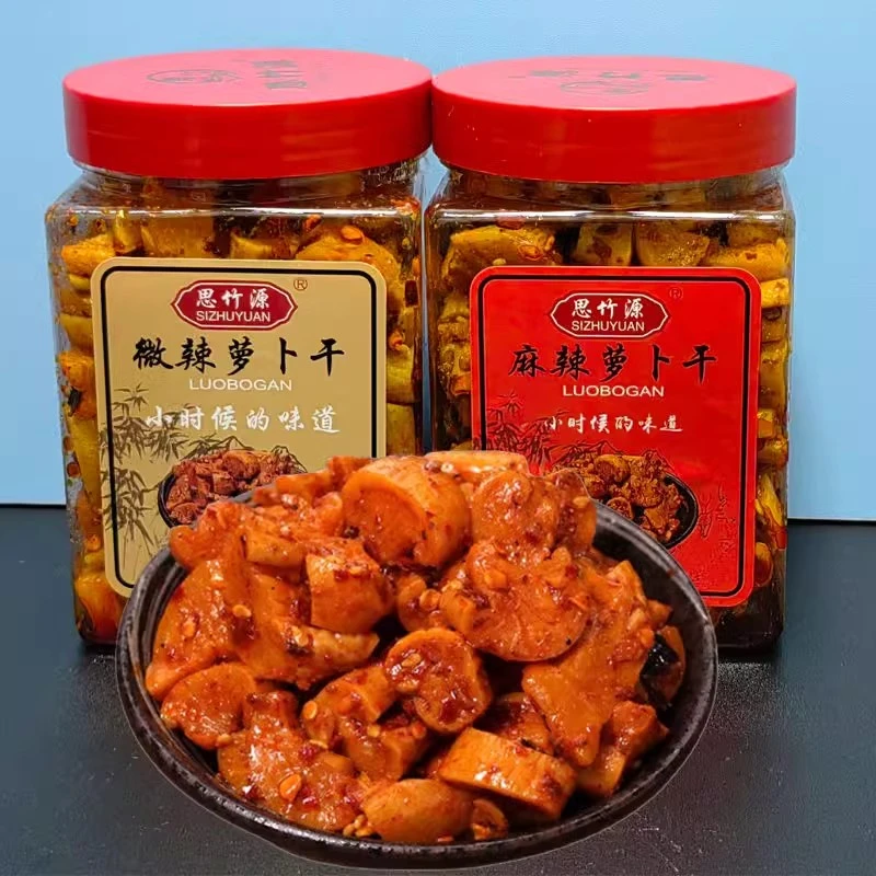 大竹思竹源萝卜干 四川特产麻辣萝卜干爽脆下饭菜麻辣 微辣400g