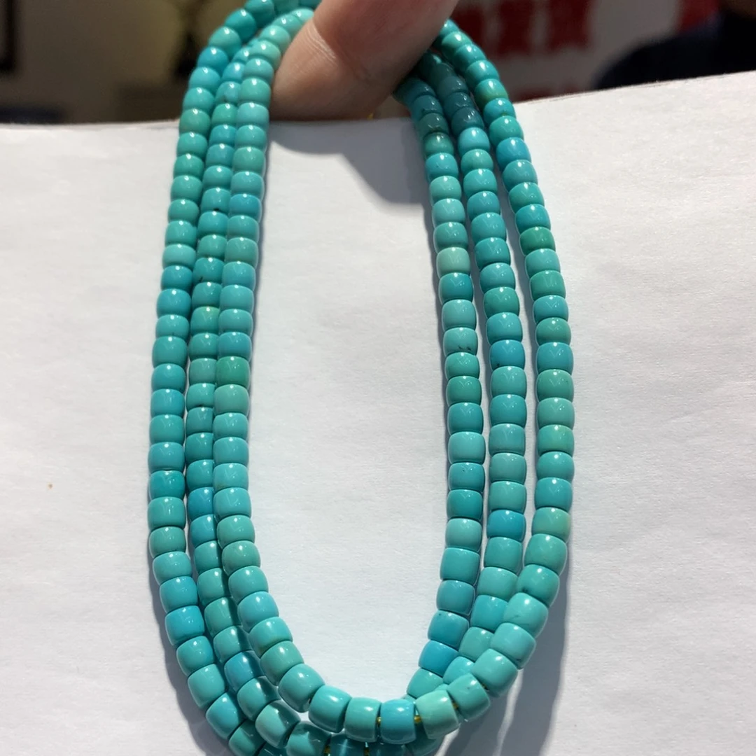 未镶嵌绿松石长链