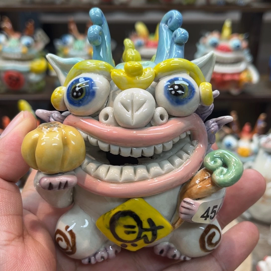 摆件纯手工抽象陶瓷摆件454