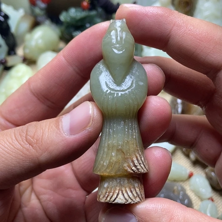 和田玉未镶嵌挂件