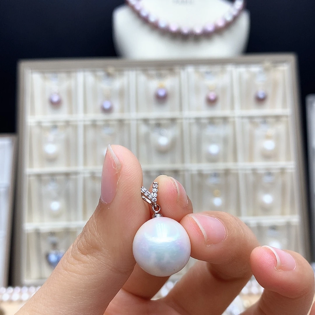 颈饰合金淡水珍珠