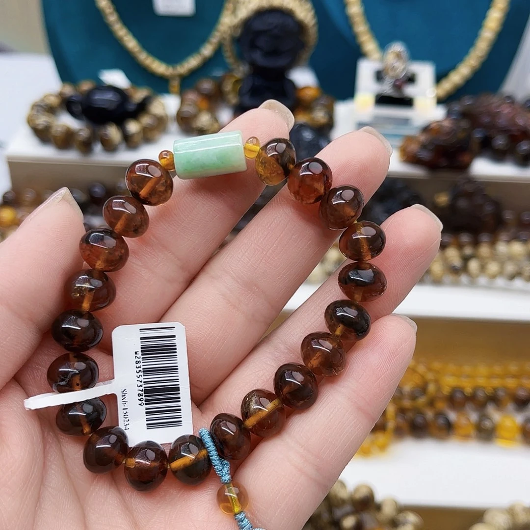 琥珀手链未镶嵌抚顺琥珀10
