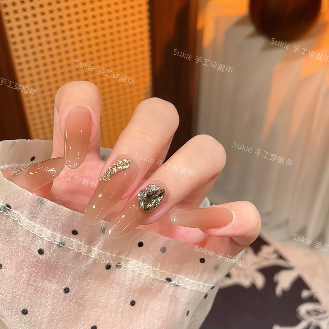 【迷醉星光】东洲K9钻秋茶服色穿戴甲2024新款茶色腮红高级简约千金