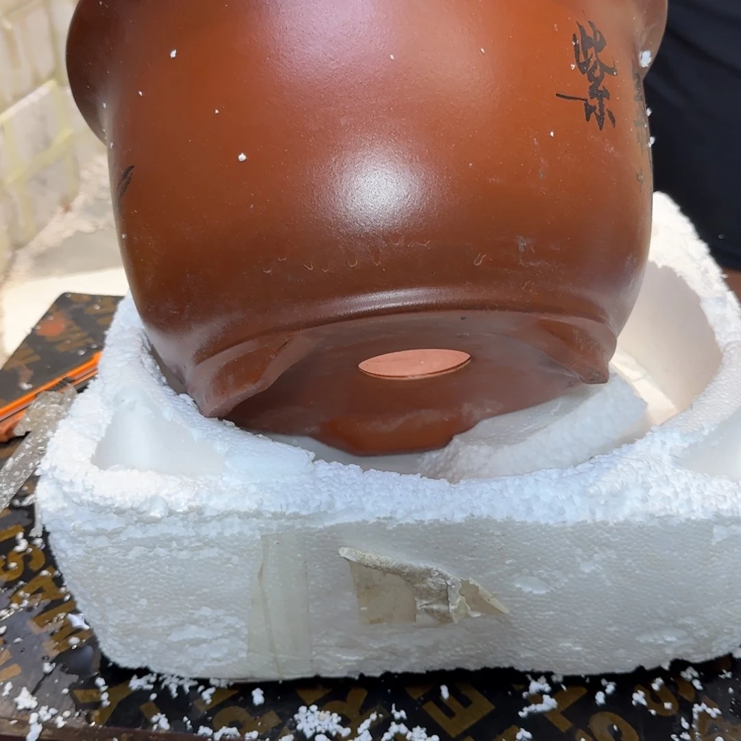 紫砂花盆口径33.20口径