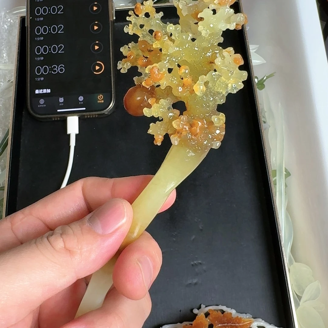 岫玉发饰未镶嵌王*雯