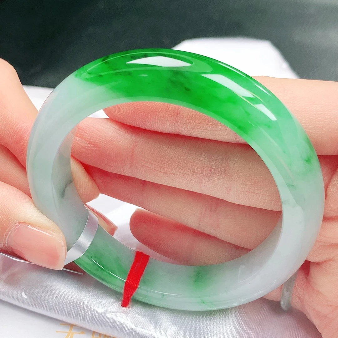 翡翠未镶嵌手镯缅甸天然a货翡翠手镯