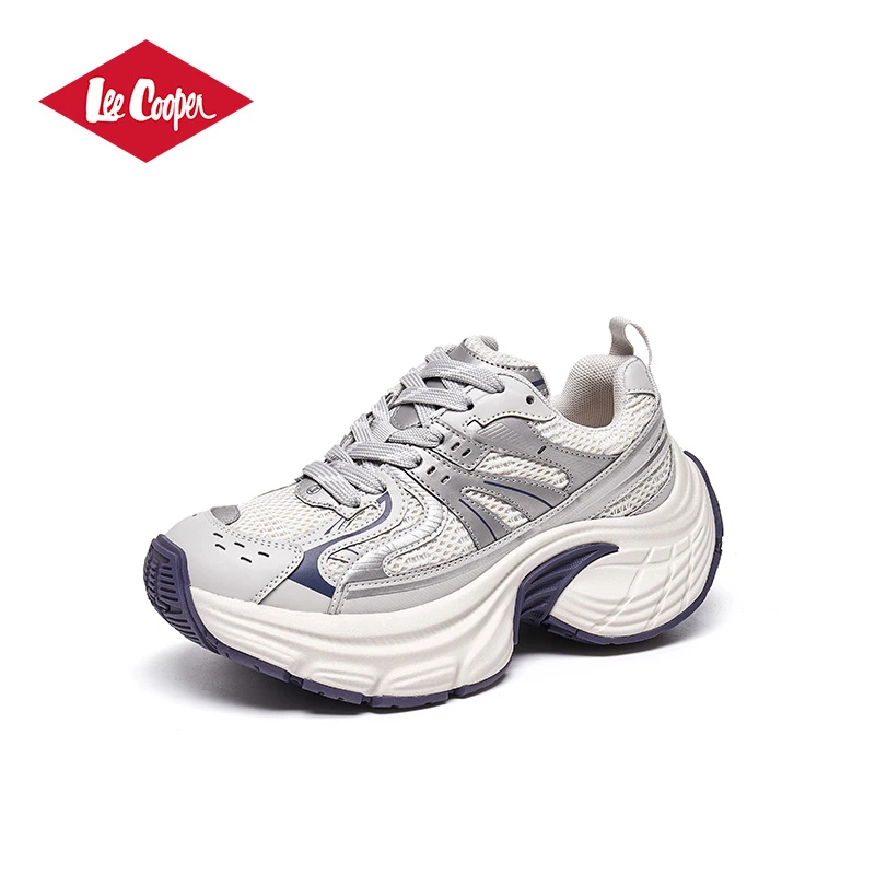 LEE COOPER爆款女鞋女款时尚百搭透气复古春季潮流厚底跑步春秋季