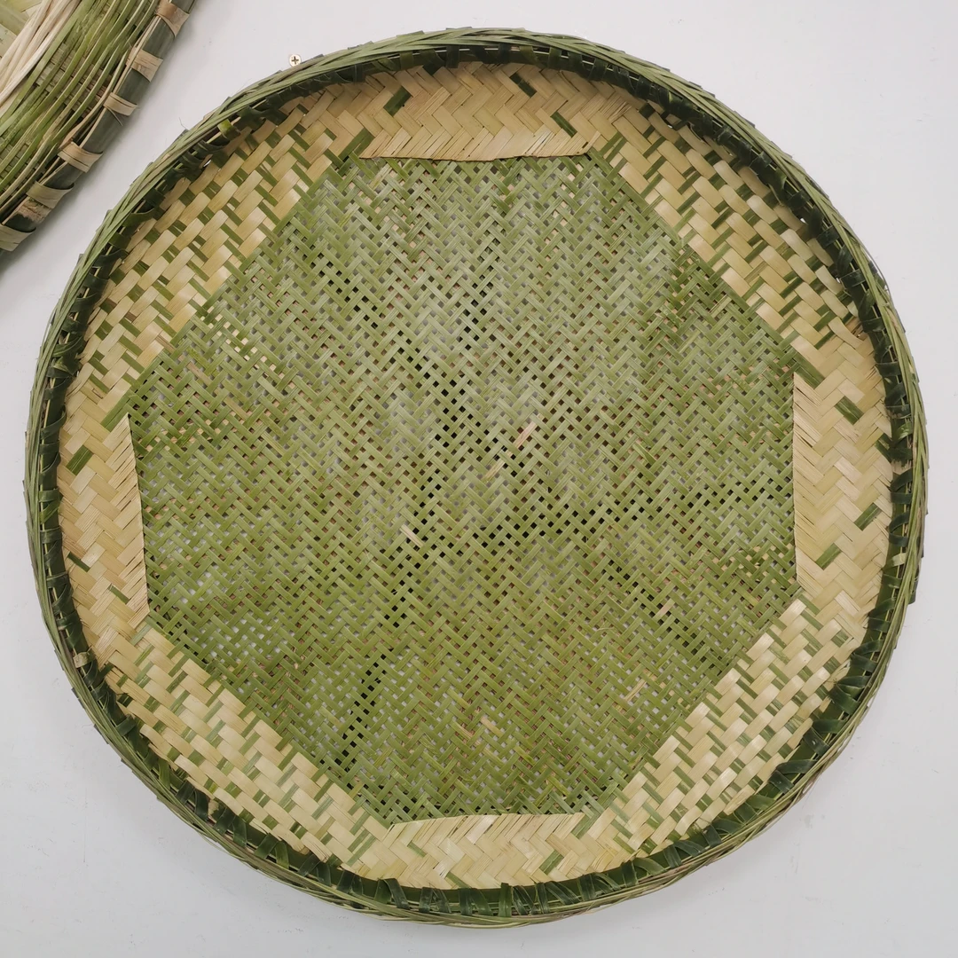 青篾锁边全青加固米筛过滤晾晒两用手工精品家用加固米筛