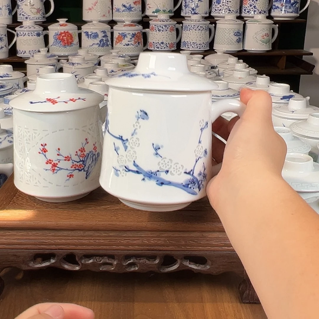 景德镇高温陶瓷办公杯