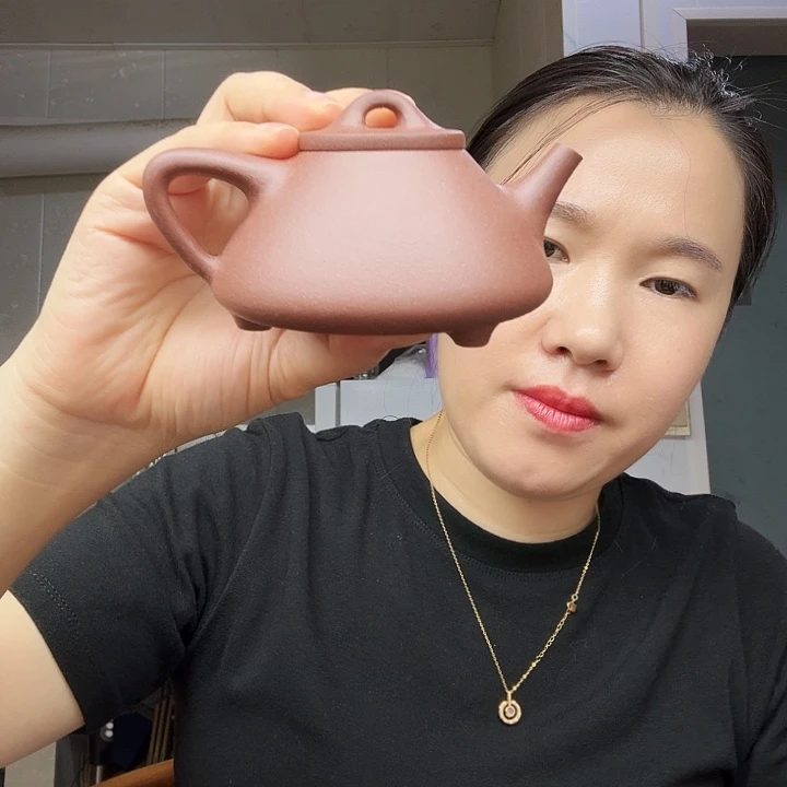 茶壶紫砂原矿半手工紫泥子冶150cc