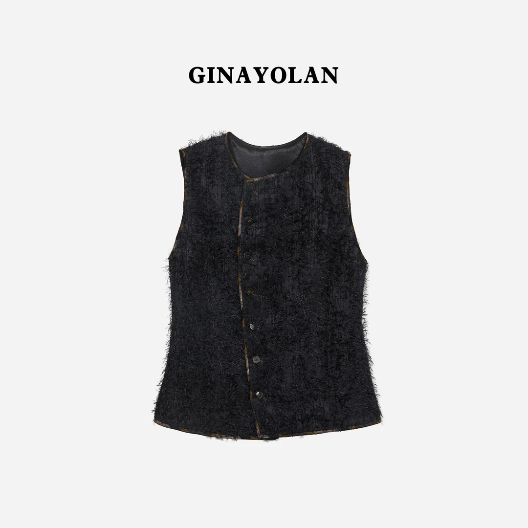 GINAYOLAN/瑾颜 | 意大利进口奢面料时尚马甲