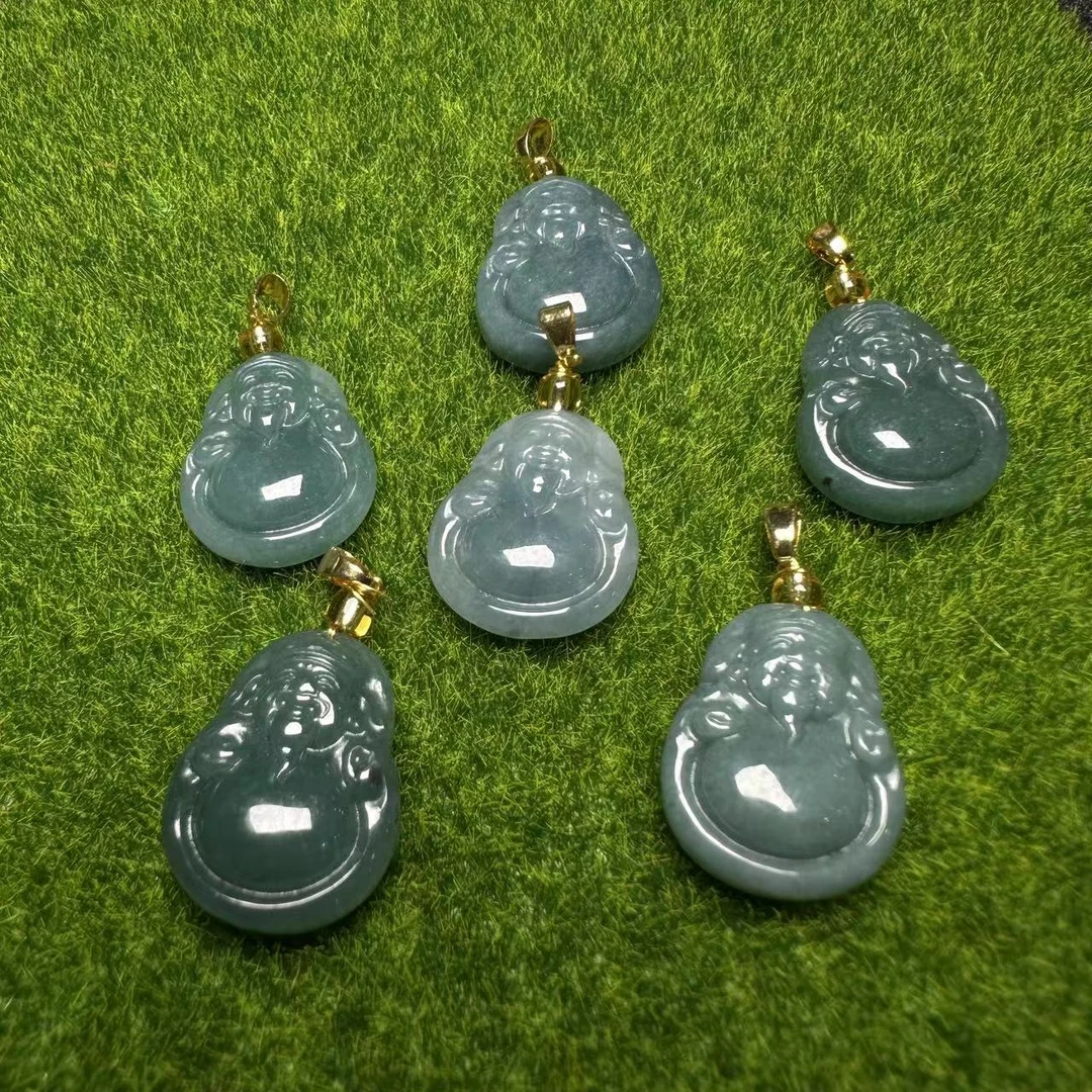 AT5161【盛年珠宝】A货翡翠财神吊坠-多样性发货只发一件