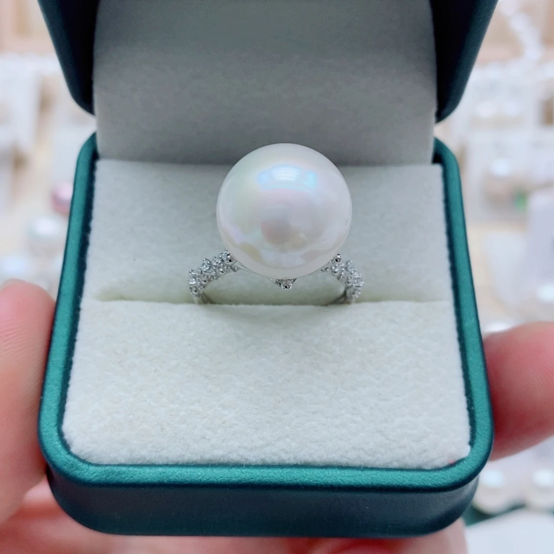 晓***活颈饰淡水珍珠银S925镶嵌